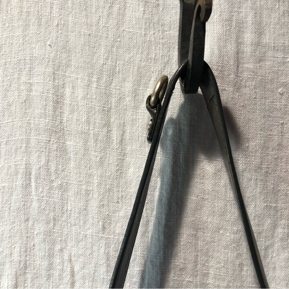 Banana Republic elephant grey lamb leather adjustable strap purse 12 x15 x3 - Picture 6 of 14